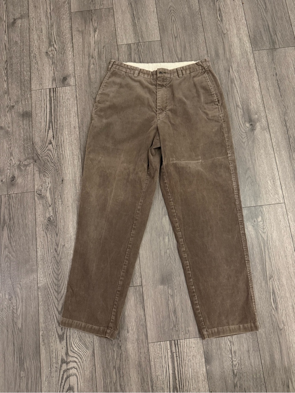 Brooks Brothers Vintage Brown Straight Flat Front Corduroy Men’s 35x32 Pants